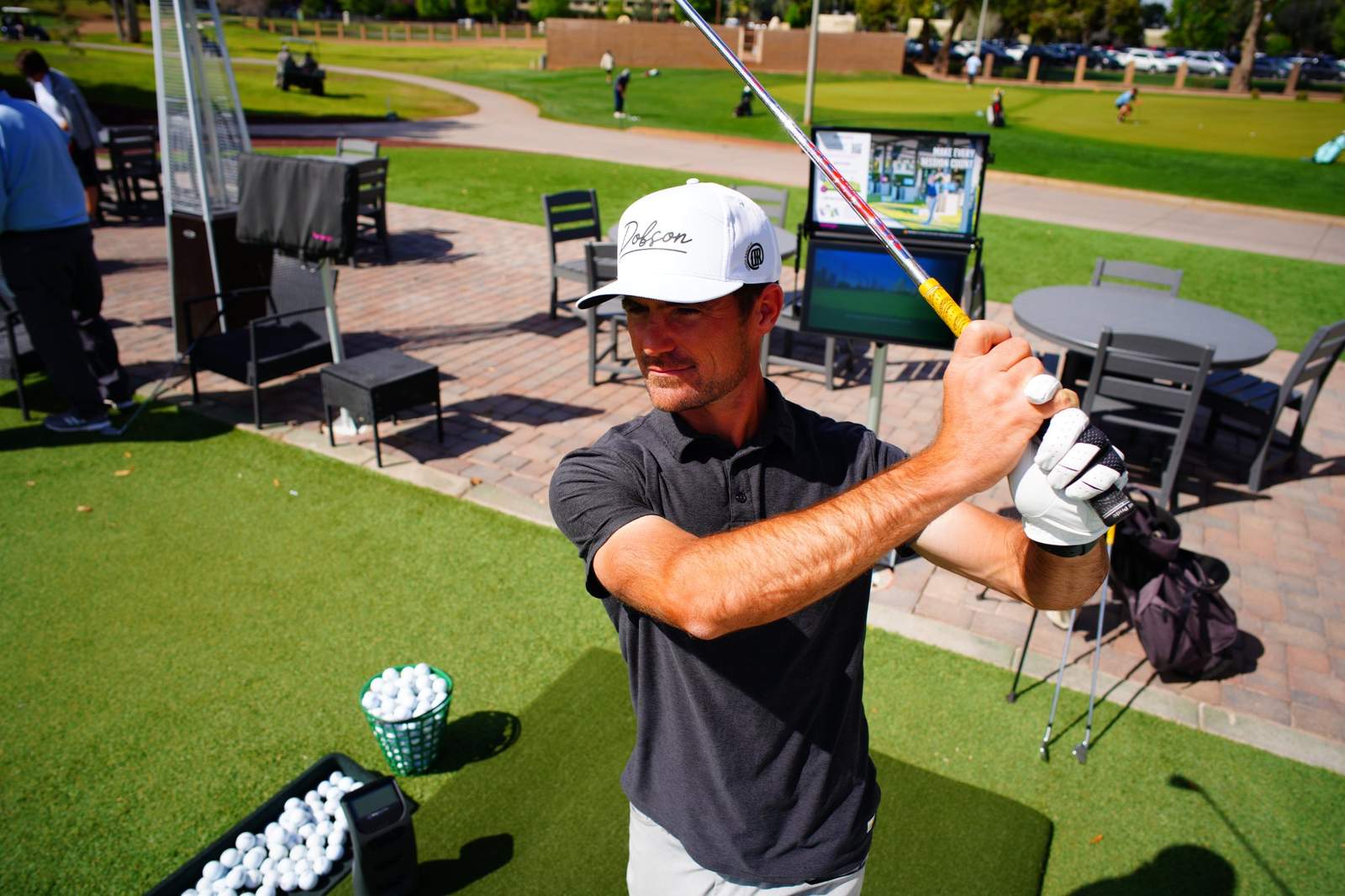 Golfer at Inrange venue